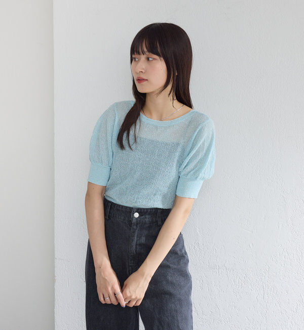  「*【新色追加/4色展開】ラメシアーニットプルオーバー」|カーディガン|