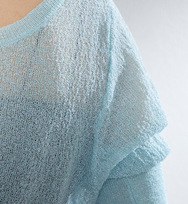  「*【新色追加/4色展開】ラメシアーニットプルオーバー」|カーディガン|