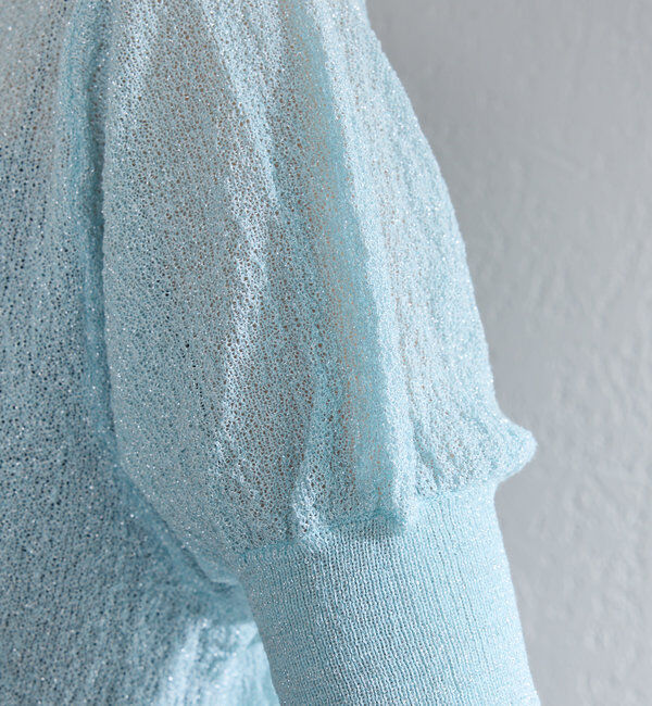  「*【新色追加/4色展開】ラメシアーニットプルオーバー」|カーディガン|