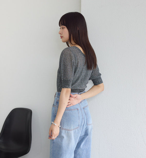  「*【新色追加/4色展開】ラメシアーニットプルオーバー」|カーディガン|