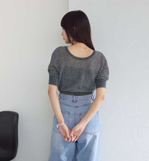  「*【新色追加/4色展開】ラメシアーニットプルオーバー」|カーディガン|