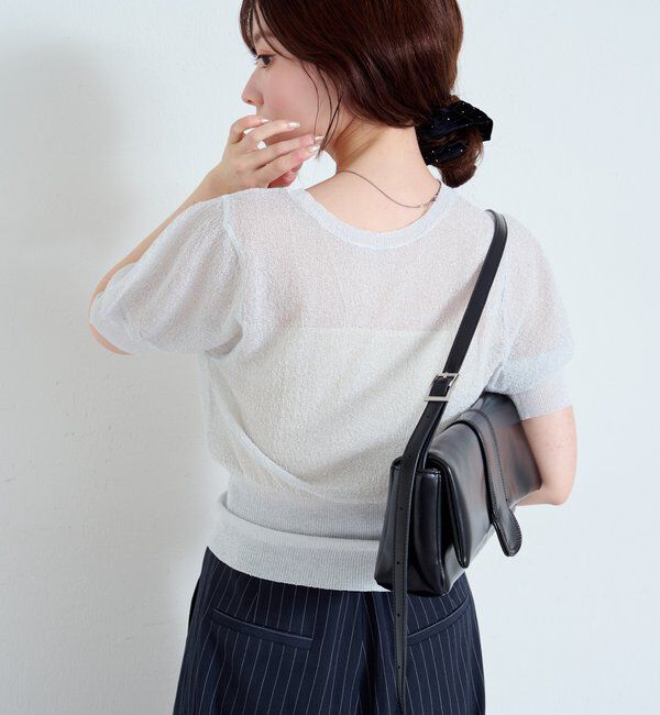  「*【新色追加/4色展開】ラメシアーニットプルオーバー」|カーディガン|