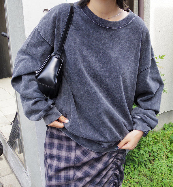  「【WHIMSIC】アシッドウォッシュドカットソープルオーバー」|Tシャツ・カットソー|