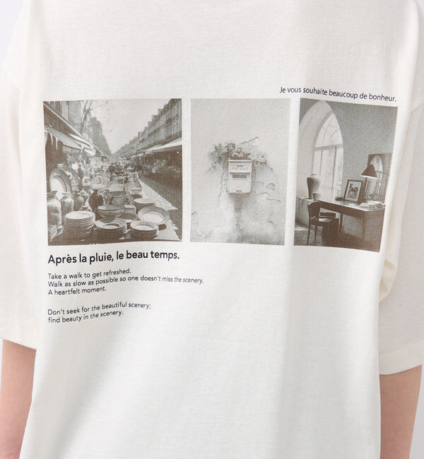  「《長めの着丈でアレンジ楽しめる♪》オーバーバックプリントTEE」|Tシャツ・カットソー|