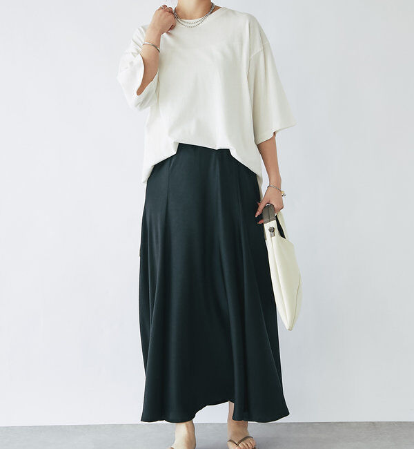  「《長めの着丈でアレンジ楽しめる♪》オーバーバックプリントTEE」|Tシャツ・カットソー|