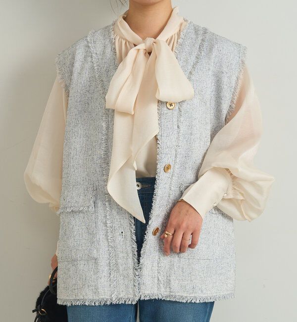  「シアーボウタイ2WAYブラウス」|シャツ・ブラウス|