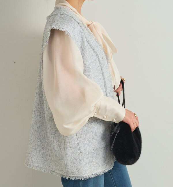  「シアーボウタイ2WAYブラウス」|シャツ・ブラウス|