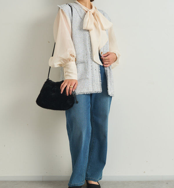  「シアーボウタイ2WAYブラウス」|シャツ・ブラウス|