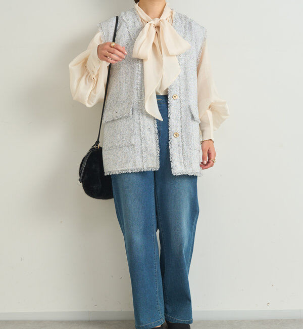  「シアーボウタイ2WAYブラウス」|シャツ・ブラウス|