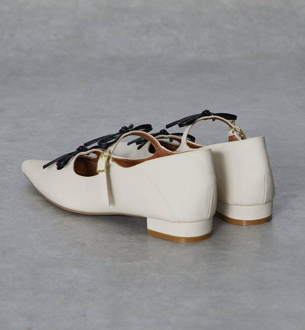  「【EVOL(イーボル)】リボンパンプス」|その他|