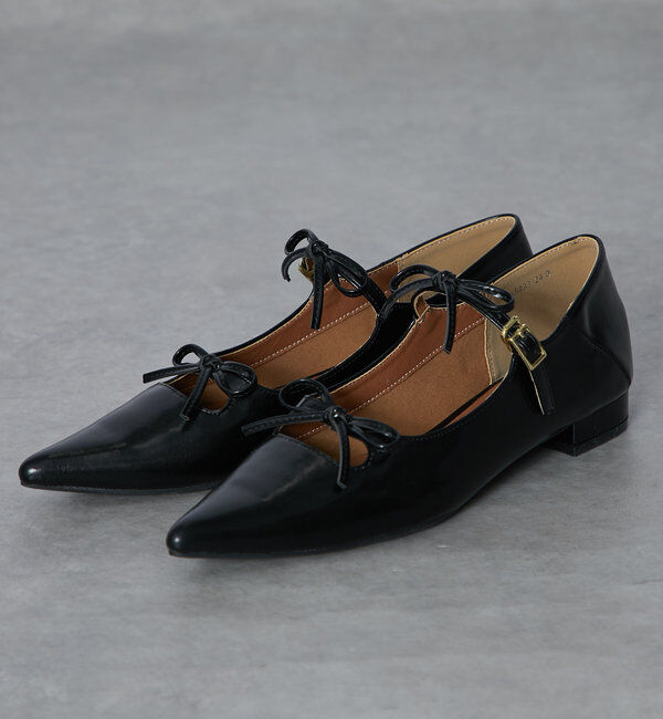  「【EVOL(イーボル)】リボンパンプス」|その他|