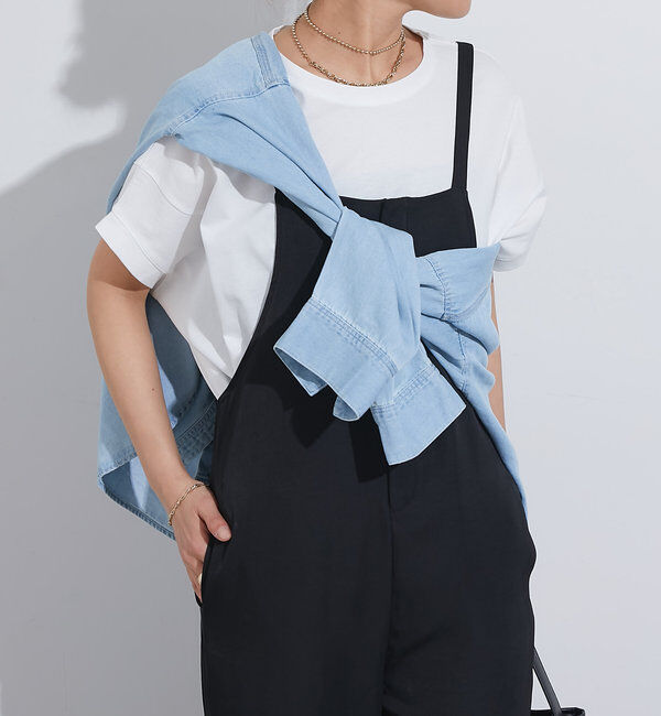  「《スタイルアップ効果◎》フロントジップサロペット」|その他|