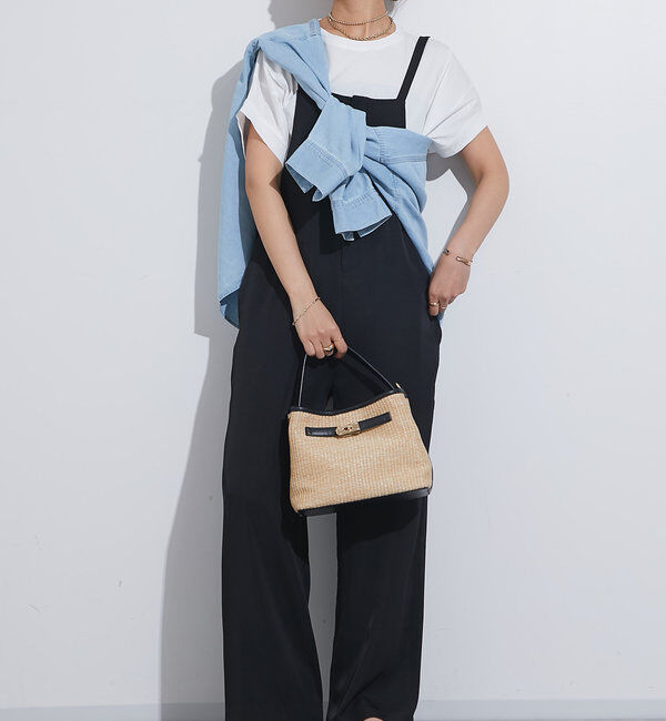  「《スタイルアップ効果◎》フロントジップサロペット」|その他|