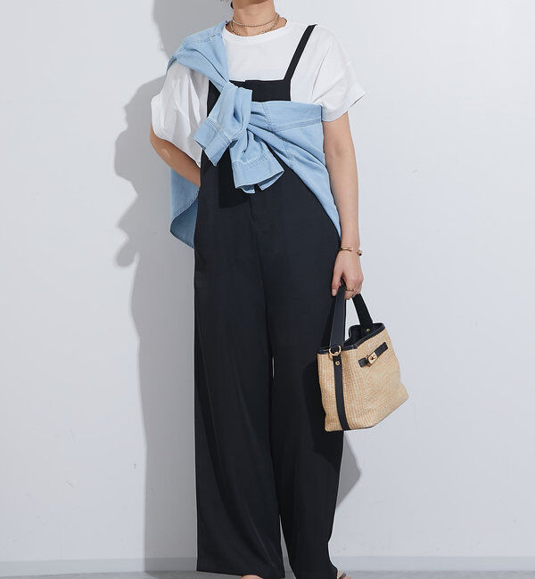  「《スタイルアップ効果◎》フロントジップサロペット」|その他|