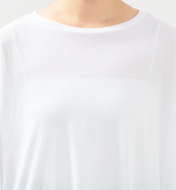  「《シンプルながらも着映え》コットンドライタッチドルマンプルオーバー」|Tシャツ・カットソー|