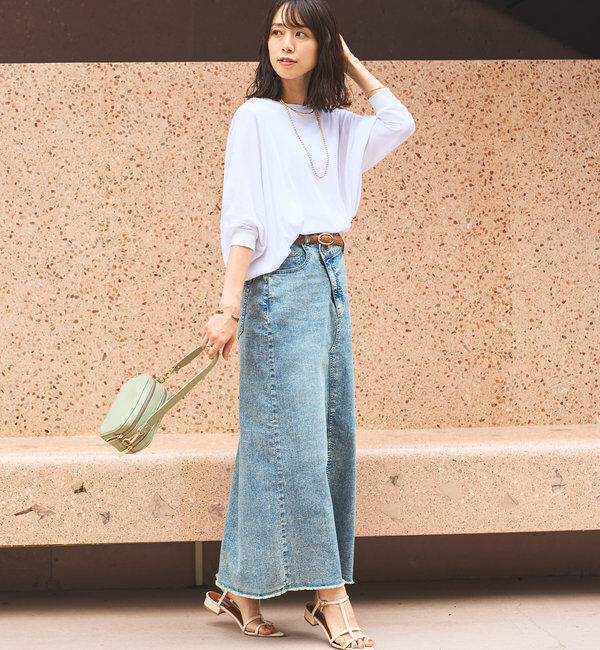  「《シンプルながらも着映え》コットンドライタッチドルマンプルオーバー」|Tシャツ・カットソー|