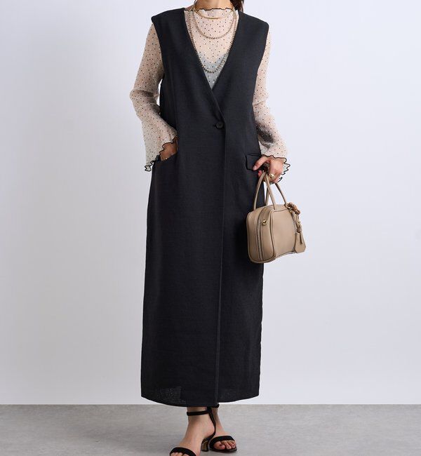  「《着回し抜群◎こなれきちんと感》メランジスラブワンピース」|その他|