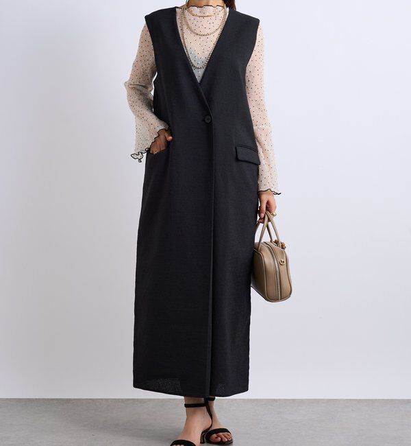  「《着回し抜群◎こなれきちんと感》メランジスラブワンピース」|その他|