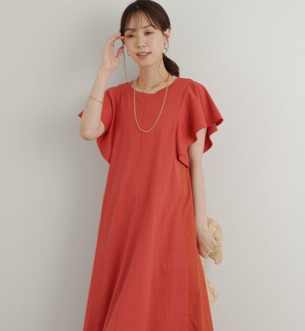  「《綿100％・着るだけで様になる》コットンシルケット天竺フレアワンピース」|その他|