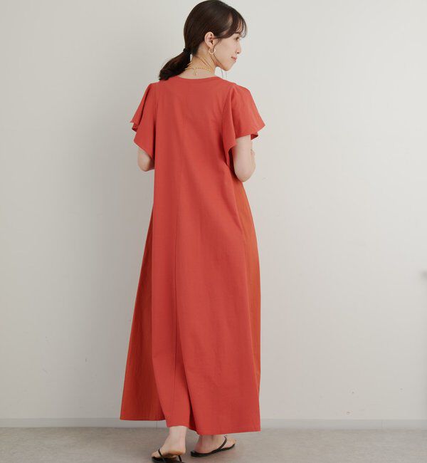  「《綿100％・着るだけで様になる》コットンシルケット天竺フレアワンピース」|その他|