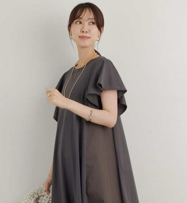  「《綿100％・着るだけで様になる》コットンシルケット天竺フレアワンピース」|その他|