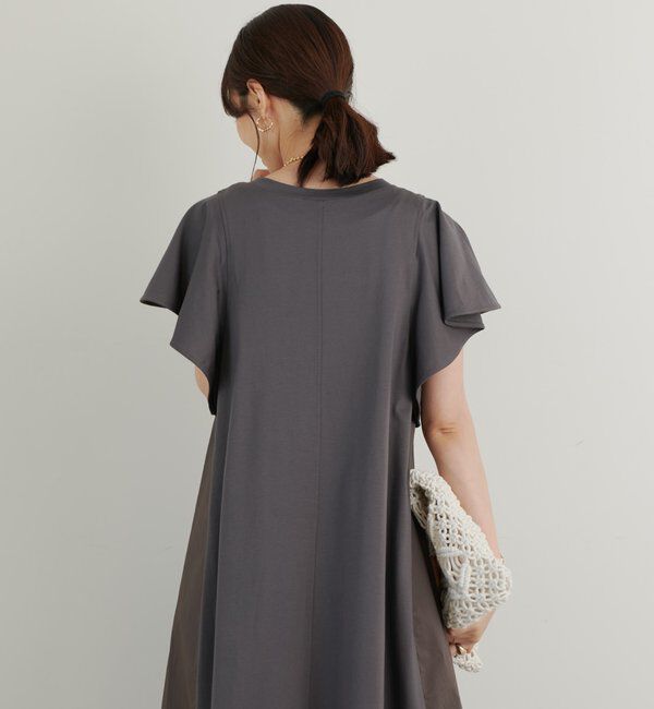  「《綿100％・着るだけで様になる》コットンシルケット天竺フレアワンピース」|その他|