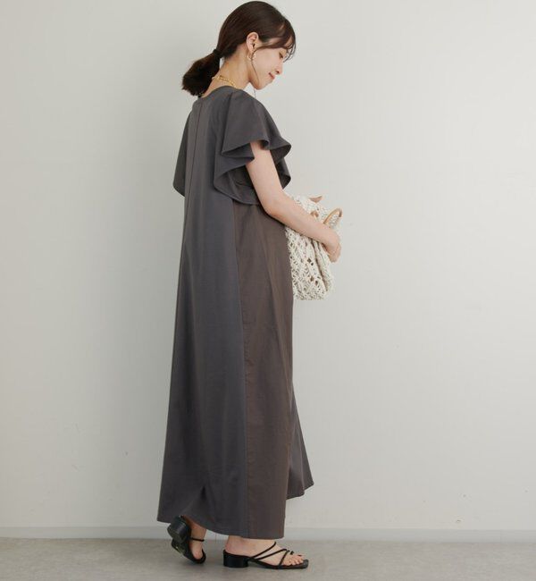  「《綿100％・着るだけで様になる》コットンシルケット天竺フレアワンピース」|その他|