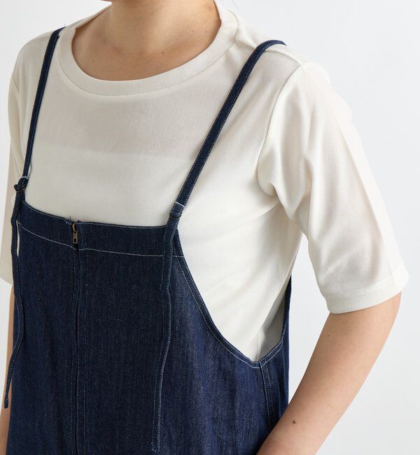  「《1枚で主役級◎》Iラインデニムキャミワンピース」|その他|