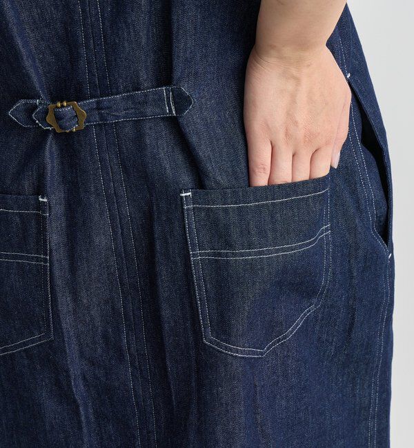  「《1枚で主役級◎》Iラインデニムキャミワンピース」|その他|