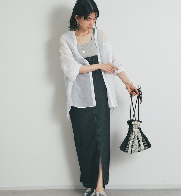  「《1枚で主役級◎》Iラインデニムキャミワンピース」|その他|