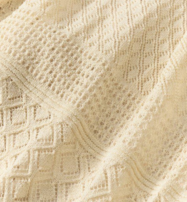  「《上品でフェミニン》透かし柄ドロストニットパンツ」|その他|