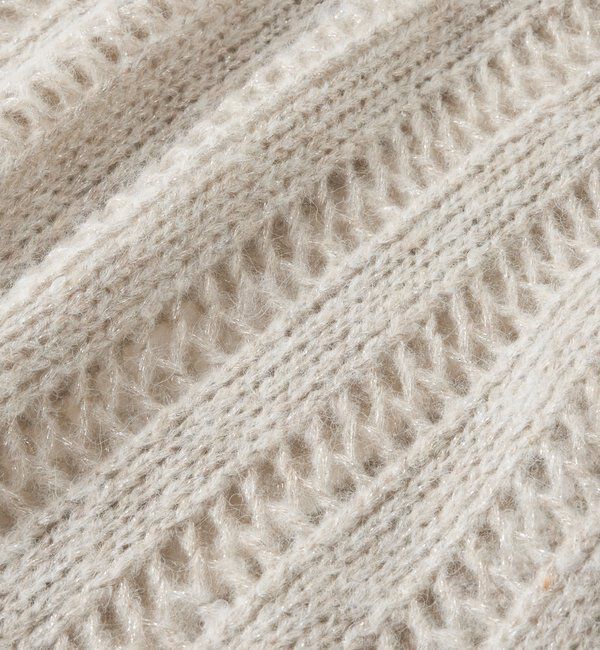  「《上品なリラックス感》ラメリリヤーン針抜きニット」|ニット・セーター|