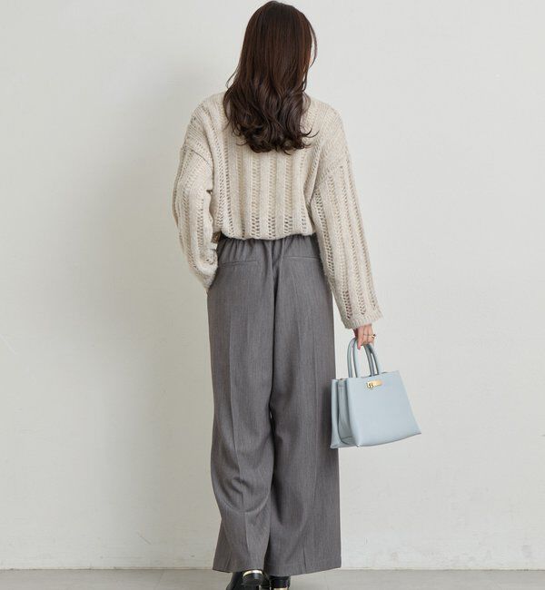  「《上品なリラックス感》ラメリリヤーン針抜きニット」|ニット・セーター|