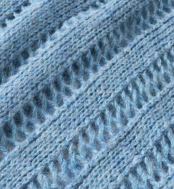  「《上品なリラックス感》ラメリリヤーン針抜きニット」|ニット・セーター|