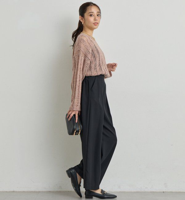  「《上品なリラックス感》ラメリリヤーン針抜きニット」|ニット・セーター|