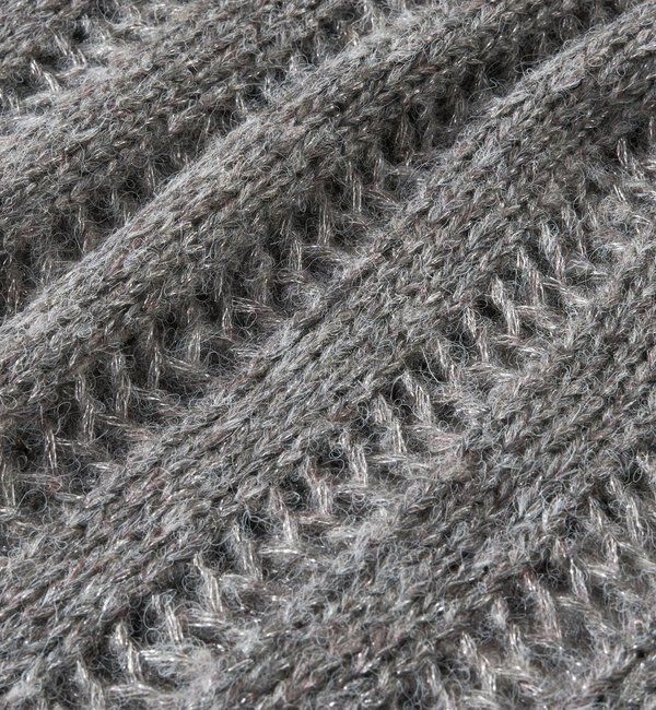  「《上品なリラックス感》ラメリリヤーン針抜きニット」|ニット・セーター|