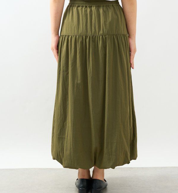  「《大人な抜け感ウエスト総ゴム》切替ギャザーバルーンスカート」|スカート|