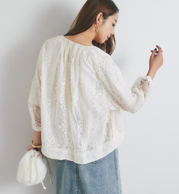  「《大人な抜け感》レースブルゾン」|その他|