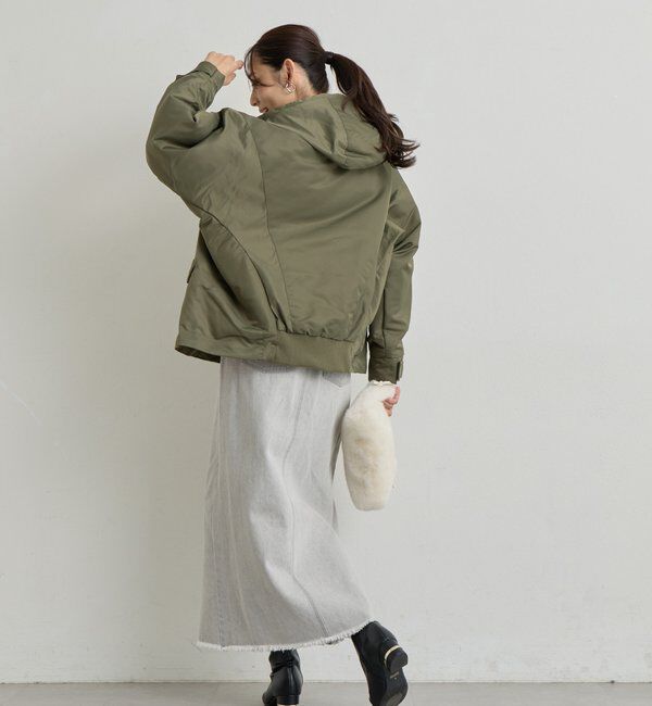  「《大人カジュアルに◎》裾フリンジデニムスカート」|スカート|