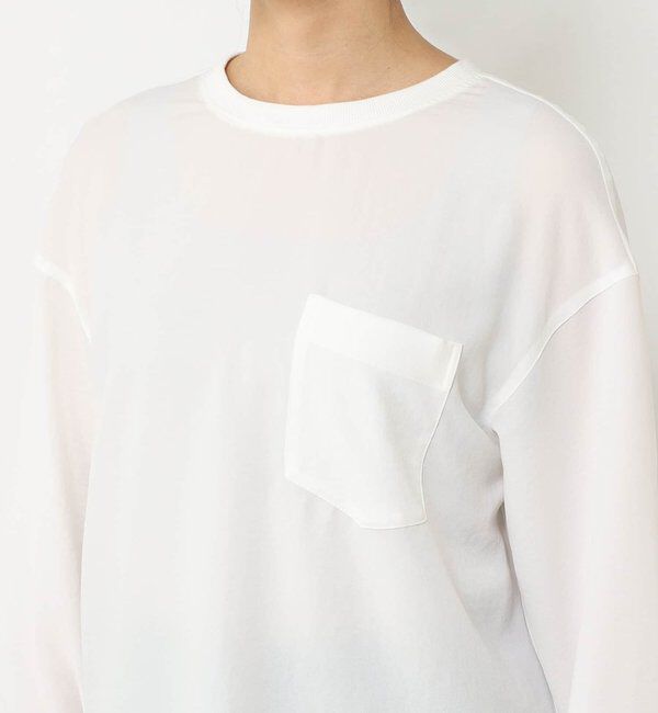  「【さらっと着やすい！/冷房・日焼け対策◎】ジョーゼットポケットブラウス」|シャツ・ブラウス|