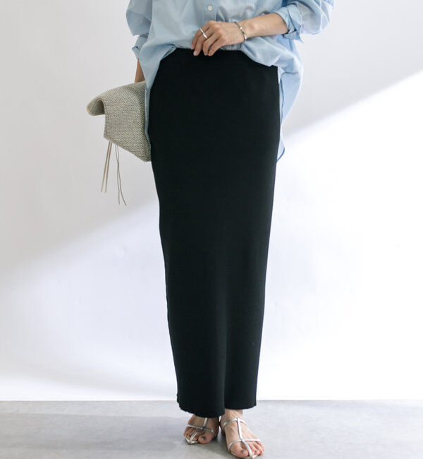  「予約【新色追加/マイナス3kg/レビュー高評価☆】リブタイトスカート」|スカート|