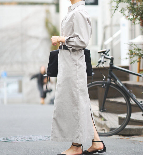  「【MONN&times;Yoshiiiiii】デニムシャツワンピース」|ワンピース|