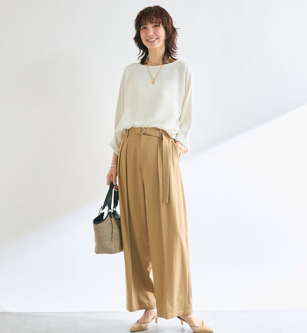  「【定番で着回せる】ドルマンターンバックブラウス」|シャツ・ブラウス|