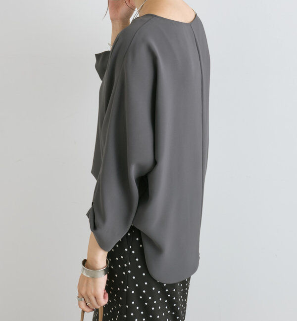  「【定番で着回せる】ドルマンターンバックブラウス」|シャツ・ブラウス|