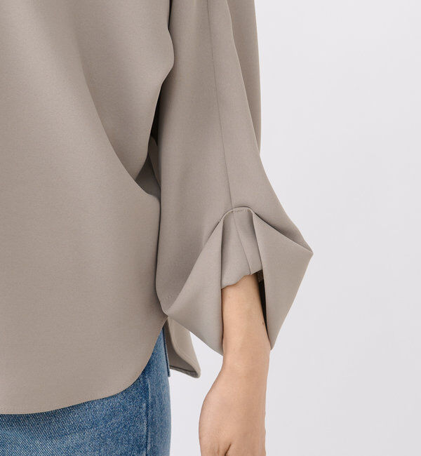  「【定番で着回せる】ドルマンターンバックブラウス」|シャツ・ブラウス|