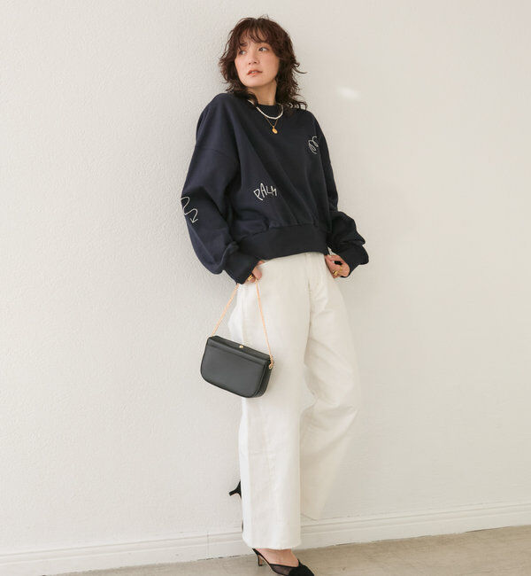  「【MONN.:.(モン)】neat wide DENIM」|デニム|