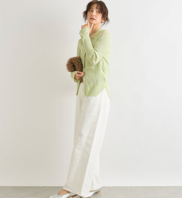  「【MONN.:.(モン)】neat wide DENIM」|デニム|