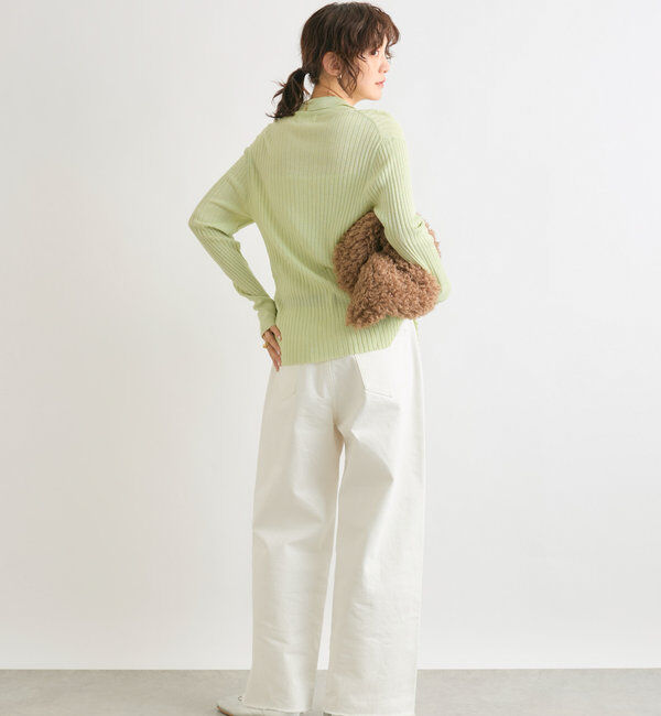  「【MONN.:.(モン)】neat wide DENIM」|デニム|