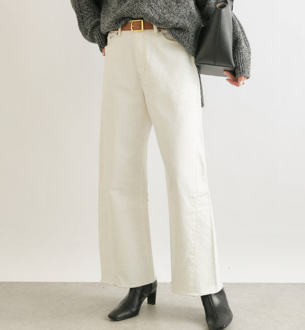  「【MONN.:.(モン)】neat wide DENIM」|デニム|