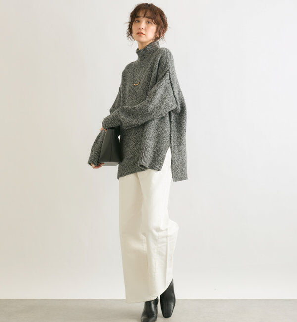  「【MONN.:.(モン)】neat wide DENIM」|デニム|